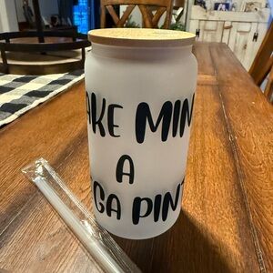 Make Mine A Mega Pint glass - brand new